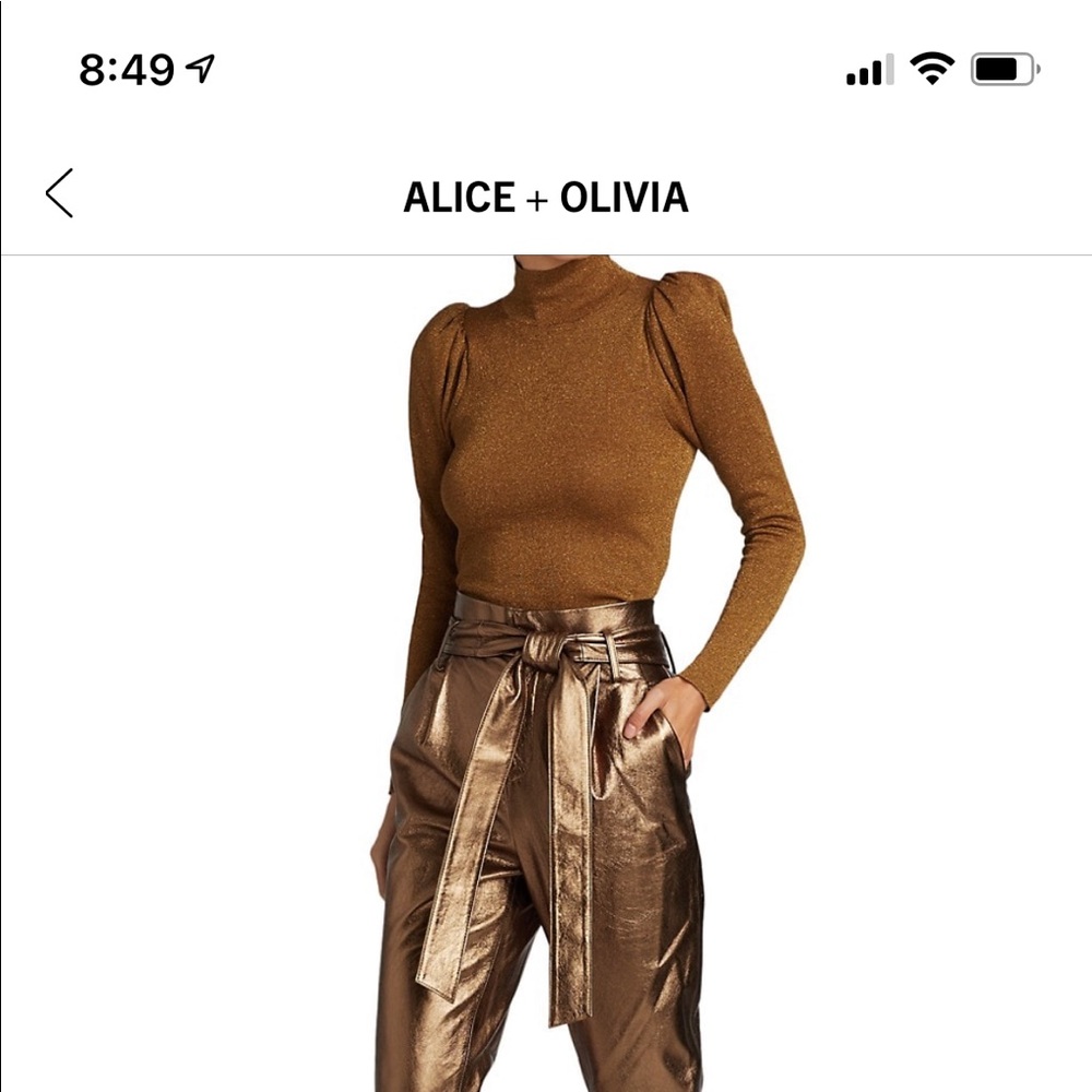 Alice & Olivia puff sweater brand new with tags